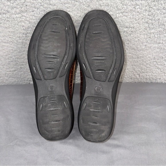 Allen Edmonds Shoes Mens 8.5D Brown Grand Cayman Croc Printed Leather Slip On - Picture 3 of 7